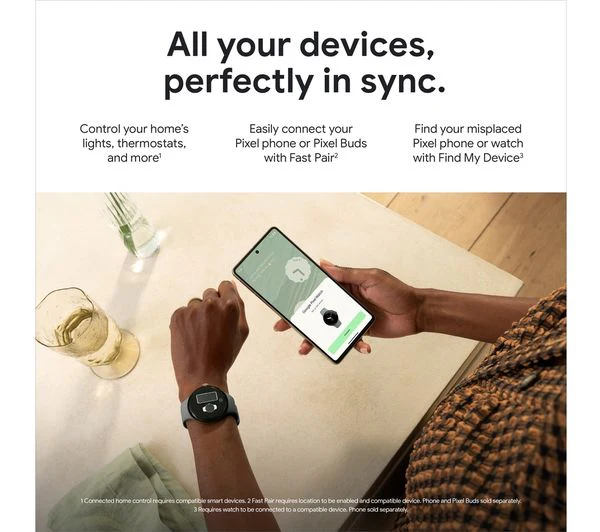GOOGLE Pixel Watch - Gold, White Strap - Good - Image 5