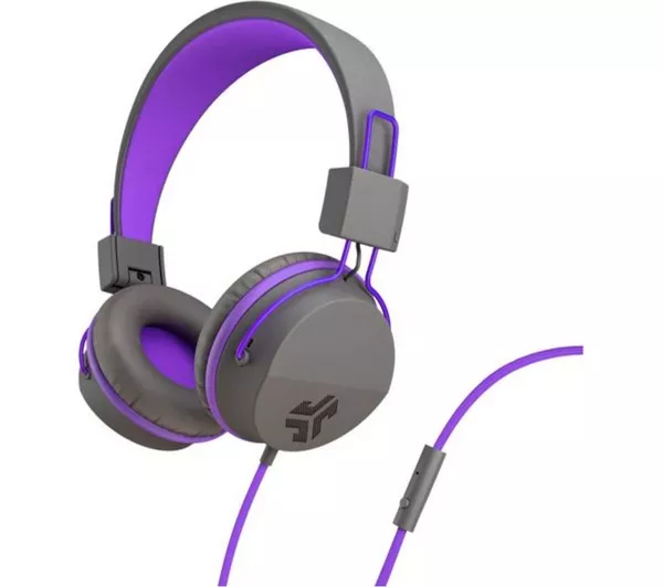 JLab JBuddies Kids Headphones - Grey/ Purple