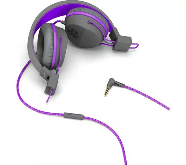 JLab JBuddies Kids Headphones - Grey/ Purple - Image 2