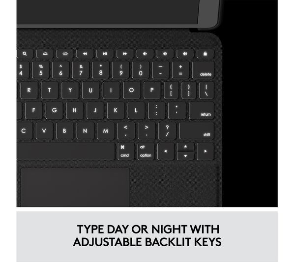 LOGITECH Folio Touch 11" iPad Air (M2 & M3) Keyboard Case - Grey - Pristine - Image 7