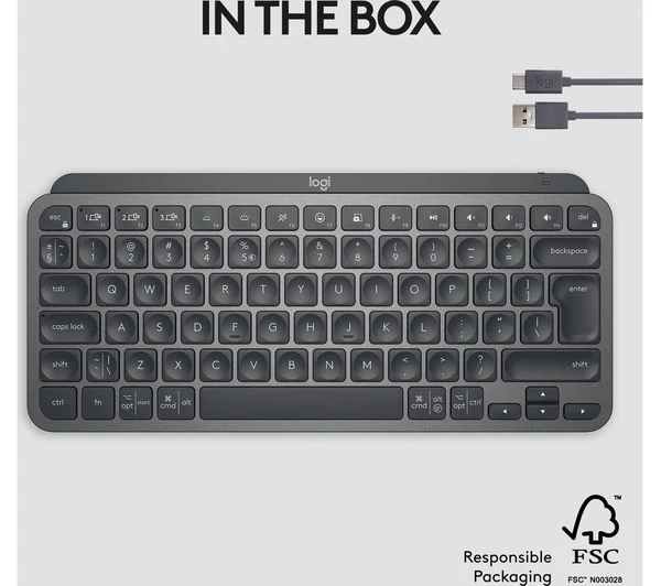 LOGITECH MX Keys Mini Wireless Keyboard - Graphite - Image 12