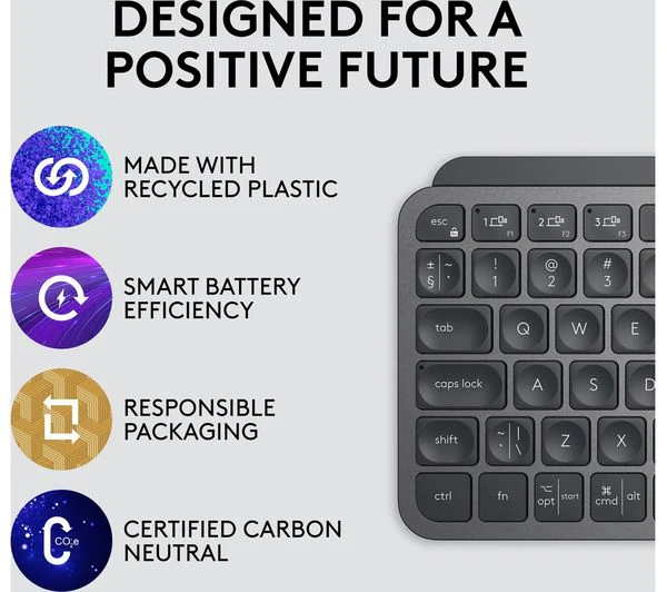 LOGITECH MX Keys Mini Wireless Keyboard - Graphite - Image 7