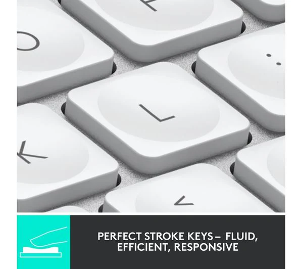 LOGITECH MX Keys Mini Wireless Keyboard - Pale Grey - Image 10