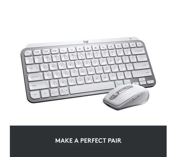 LOGITECH MX Keys Mini Wireless Keyboard - Pale Grey - Image 11