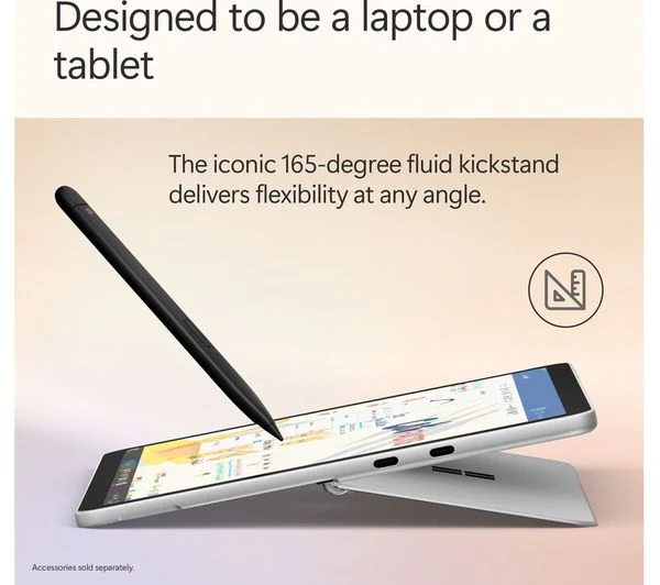 MICROSOFT 12" Surface Pro, Copilot+ PC - Snapdragon X Plus, 16GB RAM, 256GB SSD, Platinum - Pristine - Image 10