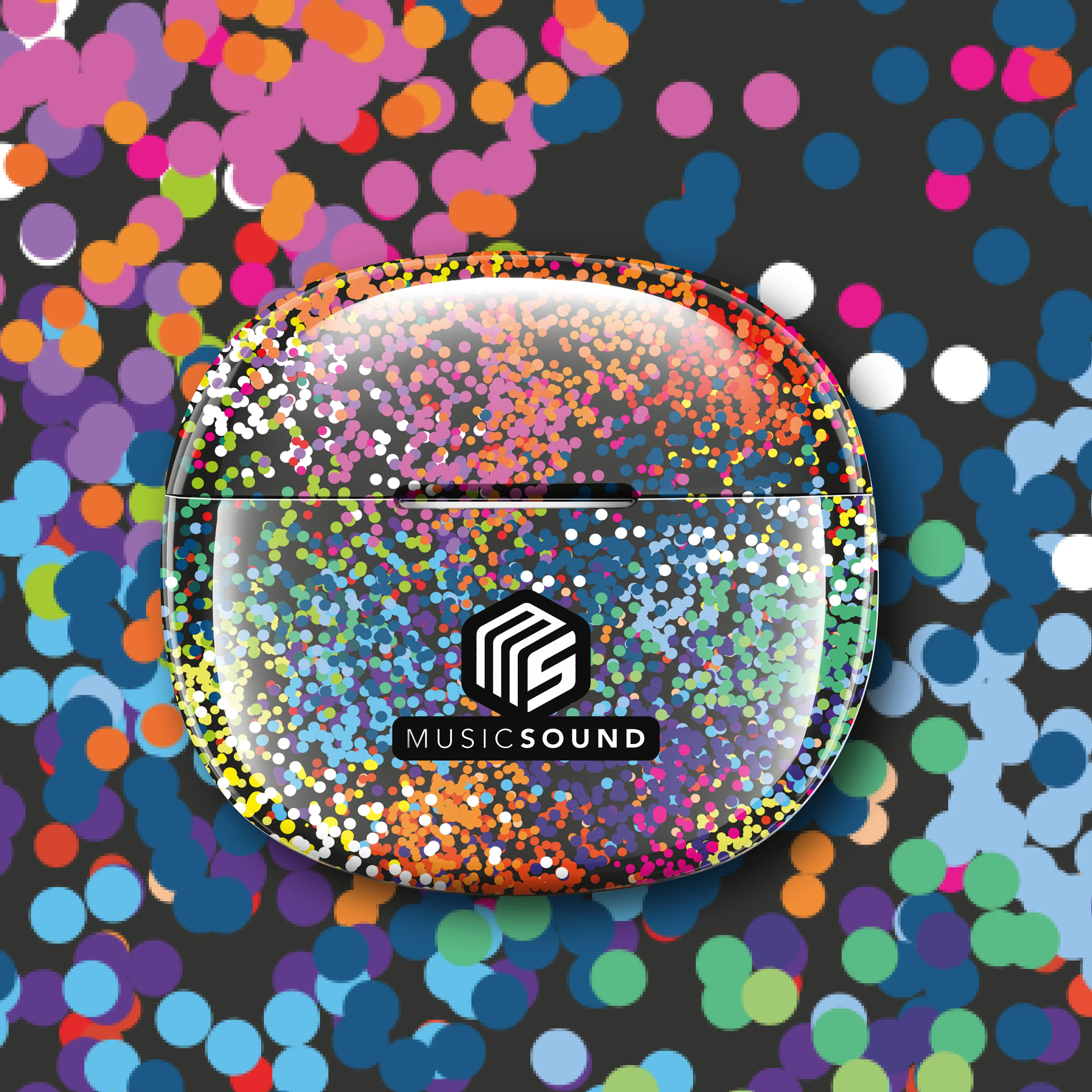 Music Sound Fancy TWS Bluetooth in-ear headset in various patterns and colours - Image 3