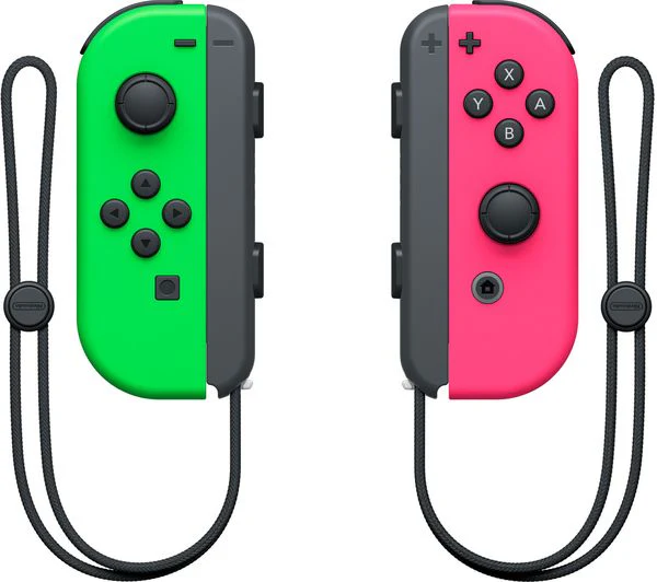 NINTENDO Switch Joy-Con Wireless Controllers - Neon Green & Neon Pink - Good