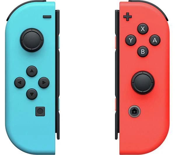 NINTENDO Switch Joy-Con Wireless Controllers - Red & Blue - Very Good - Image 2