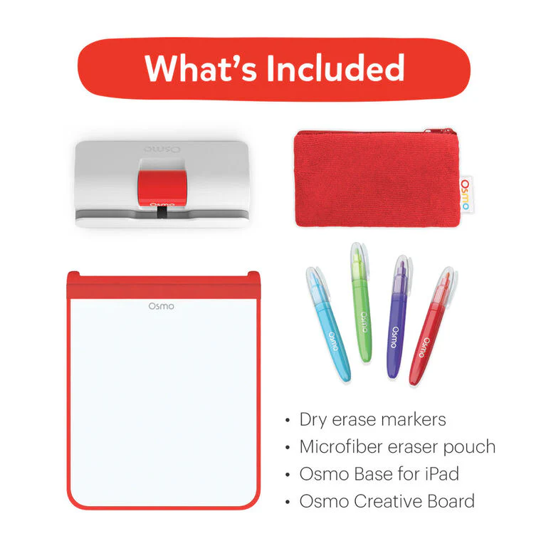 Osmo - Creative Starter Kit for iPad - 3 Educational Learning Games (Osmo Base Included) - Image 2