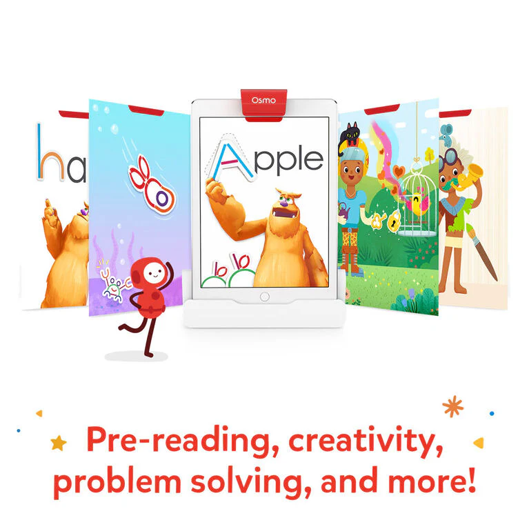 Osmo - Little Genius Starter Kit for iPad - 4 Educational Learning Games - Ages 3-5 - Phonics and Creativity - (Osmo - iPad Base Included) - Image 4
