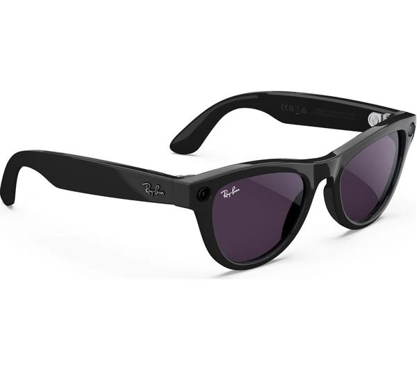 RAY-BAN Meta Skyler Glasses - Shiny Black, Clear to Amethyst Transitions - Pristine - Image 10