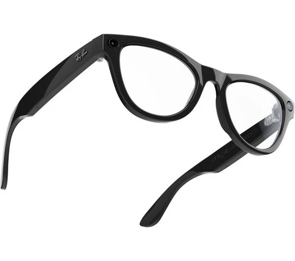 RAY-BAN Meta Skyler Glasses - Shiny Black, Clear to Amethyst Transitions - Pristine - Image 2