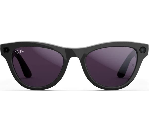 RAY-BAN Meta Skyler Glasses - Shiny Black, Clear to Amethyst Transitions - Pristine - Image 9