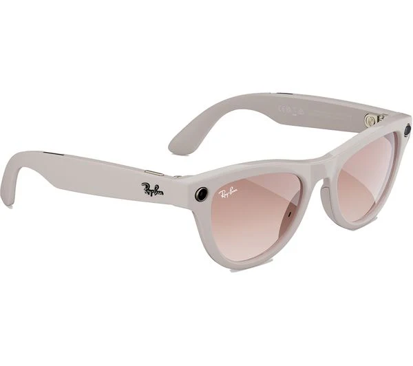 Ray-Ban Meta Skyler Glasses – Shiny Chalk Gray – Good - Image 2
