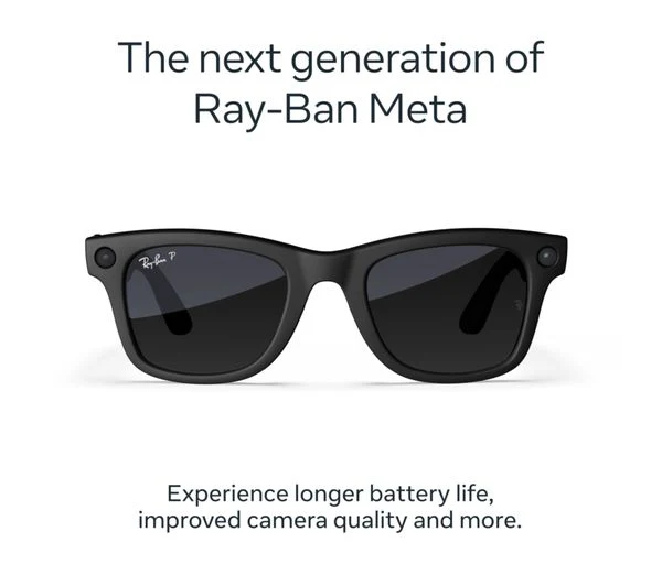 Ray-Ban Meta Wayfarer Gen 2 Smart Glasses RW4012 50-22 150 Black - Pristine - Image 2
