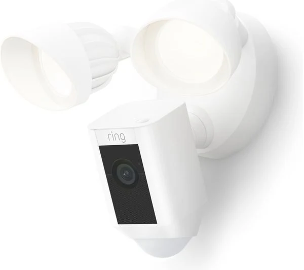 RING Floodlight Wired Plus Full HD 1080p WiFi Security Camera - White - Pristine - Image 2