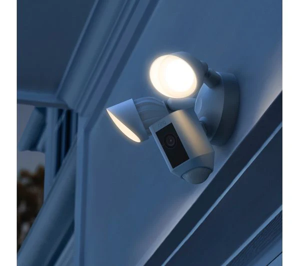 RING Floodlight Wired Plus Full HD 1080p WiFi Security Camera - White - Pristine - Image 3