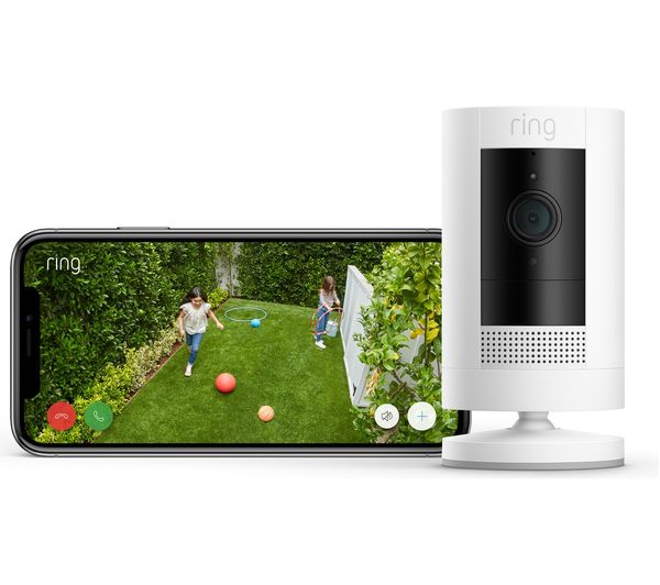 Ring Stick Up Cam Battery White Wireless Security Camera - Good - Image 3