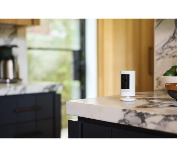 Ring Stick Up Cam Battery White Wireless Security Camera - Good - Image 4