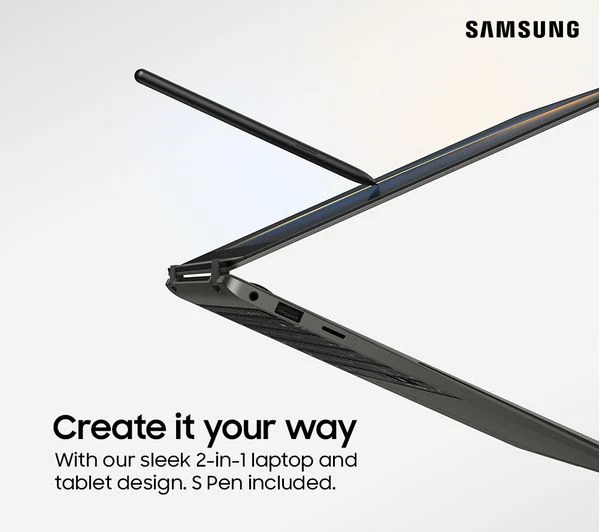 Samsung Galaxy Book3 Pro 360 - 16" - Intel Core i5 - 1340P - 8GB RAM - 256GB SSD - Graphite - Pristine - Image 9
