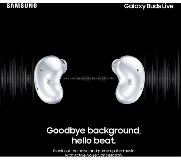 SAMSUNG Galaxy Buds Live - Mystic White - Pristine - Image 4