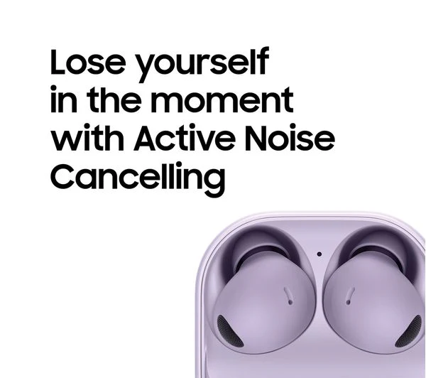 SAMSUNG Galaxy Buds2 Pro Wireless Bluetooth Noise-Cancelling Earbuds - Bora Purple - Pristine - Image 3