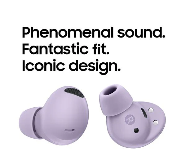 SAMSUNG Galaxy Buds2 Pro Wireless Bluetooth Noise-Cancelling Earbuds - Bora Purple - Pristine - Image 4