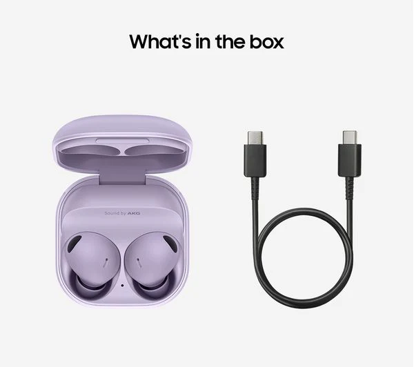 SAMSUNG Galaxy Buds2 Pro Wireless Bluetooth Noise-Cancelling Earbuds - Bora Purple - Pristine - Image 7