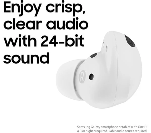 SAMSUNG Galaxy Buds2 Pro Wireless Bluetooth Noise-Cancelling Earbuds - White - Pristine - Image 4