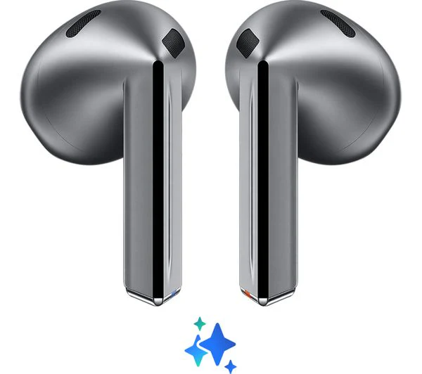 SAMSUNG Galaxy Buds3 Wireless Bluetooth Noise-Cancelling Earbuds - Silver - Pristine - Image 11