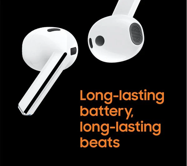 SAMSUNG Galaxy Buds3 Wireless Bluetooth Noise-Cancelling Earbuds - White - Pristine - Image 13