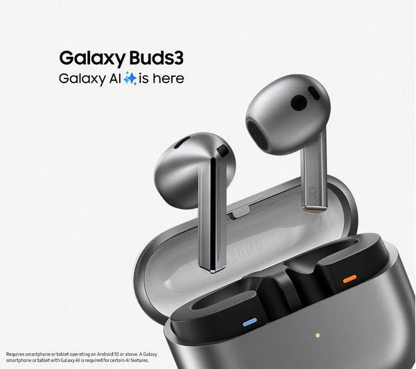 SAMSUNG Galaxy Buds3 Wireless Bluetooth Noise-Cancelling Earbuds - White - Pristine - Image 15