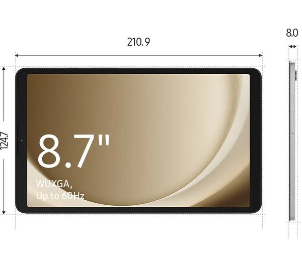 SAMSUNG Galaxy Tab A9 8.7" 4G Tablet - 64 GB, Silver - Pristine - Image 3
