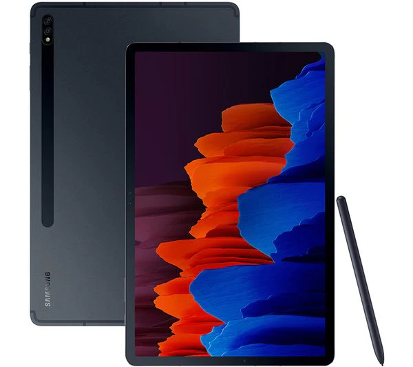 SAMSUNG Galaxy Tab S7 Plus 12.4" Tablet - 256GB, Mystic Black - Very Good