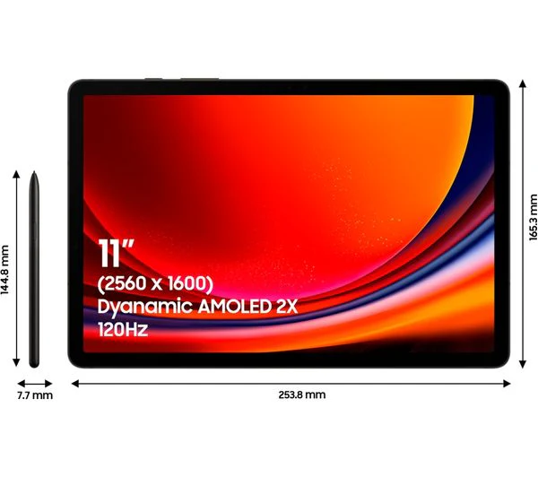 SAMSUNG Galaxy Tab S9 11" 5G Tablet - 128 GB, Graphite - Pristine - Image 2