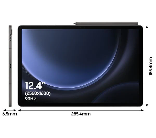 SAMSUNG Galaxy Tab S9 FE+ 12.4" Tablet - 128 GB, Grey - Pristine - Image 3