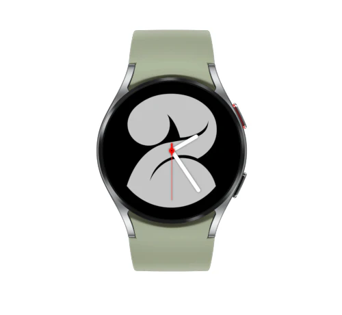 Samsung Galaxy Watch4 40mm Silver with Olive Strap – Good - Image 2