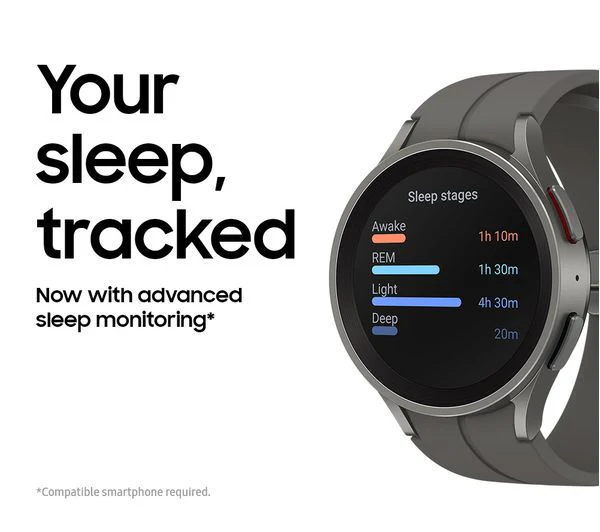 Samsung Galaxy Watch5 Pro – 45mm Black Titanium – GPS + Cellular – Pristine - Image 3