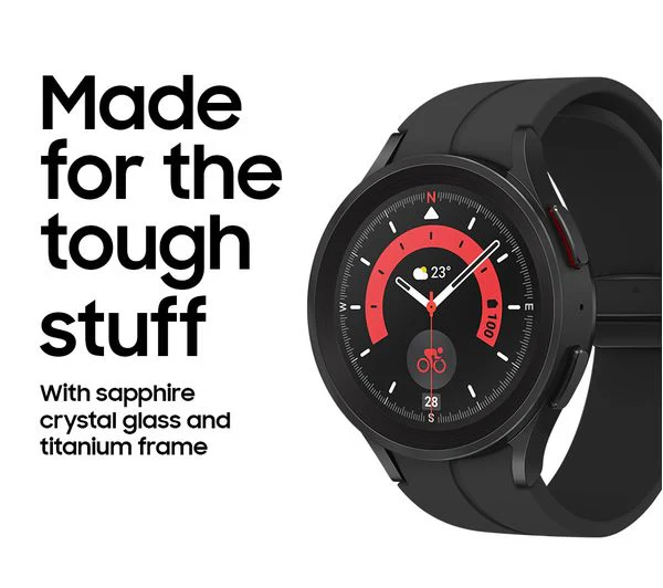 Samsung Galaxy Watch5 Pro – 45mm Black Titanium – GPS + Cellular – Pristine - Image 4