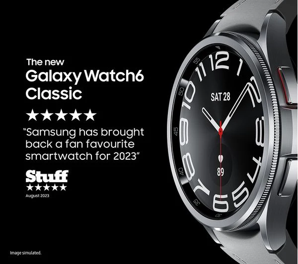 SAMSUNG Galaxy Watch6 Classic - Black, 43mm - Pristine - Image 8