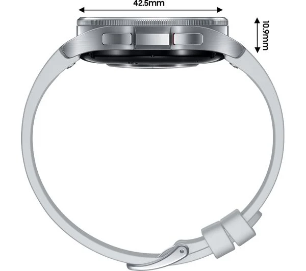 SAMSUNG Galaxy Watch6 Classic GPS + Cellular - Silver, 43mm - Pristine - Image 2