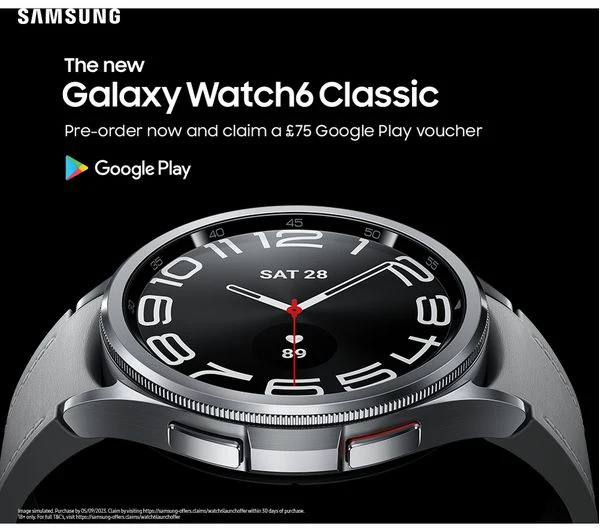 SAMSUNG Galaxy Watch6 Classic GPS + Cellular - Silver, 43mm - Pristine - Image 4