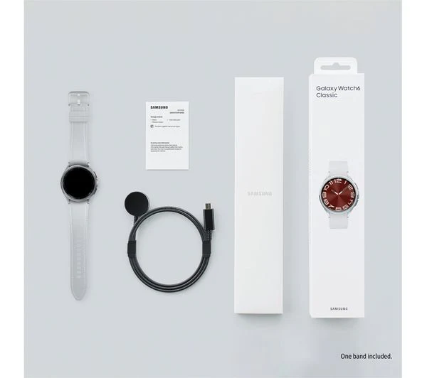SAMSUNG Galaxy Watch6 Classic GPS + Cellular - Silver, 43mm - Pristine - Image 6