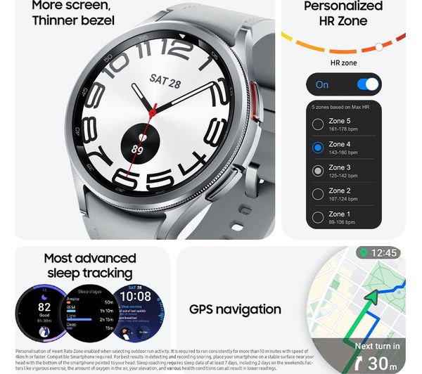 SAMSUNG Galaxy Watch6 Classic - Silver, 47mm - Pristine - Image 6