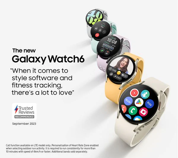 SAMSUNG Galaxy Watch6 GPS + Cellular - Graphite, 44mm - Pristine - Image 5