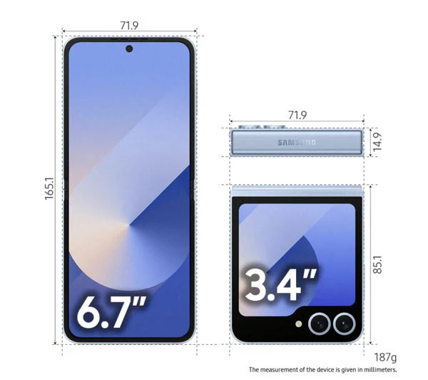 SAMSUNG Galaxy Z Flip6 - 256GB, Blue - Very Good - Image 4