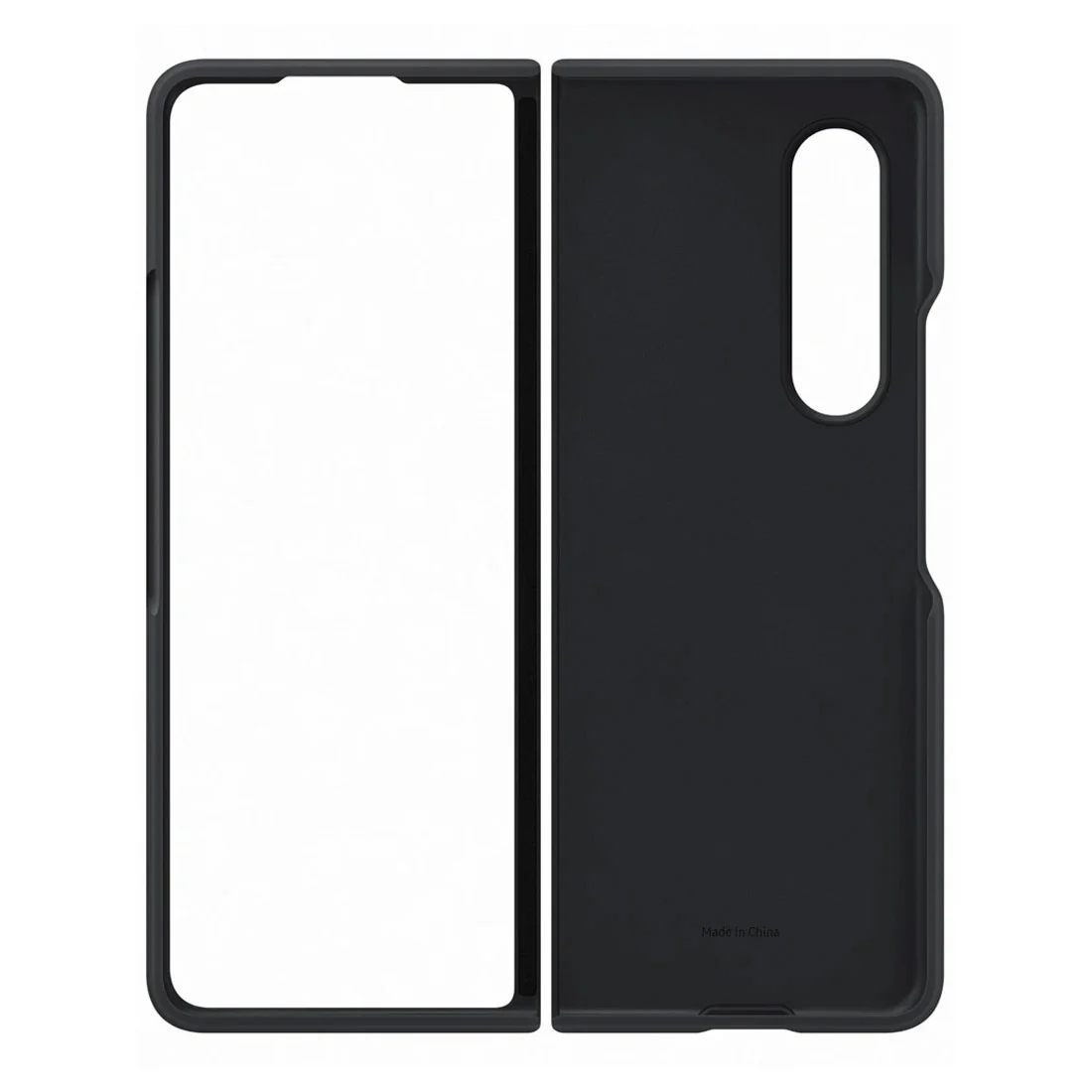 Samsung Galaxy Z Fold 3 Soft Silicone Case - Black - Image 2