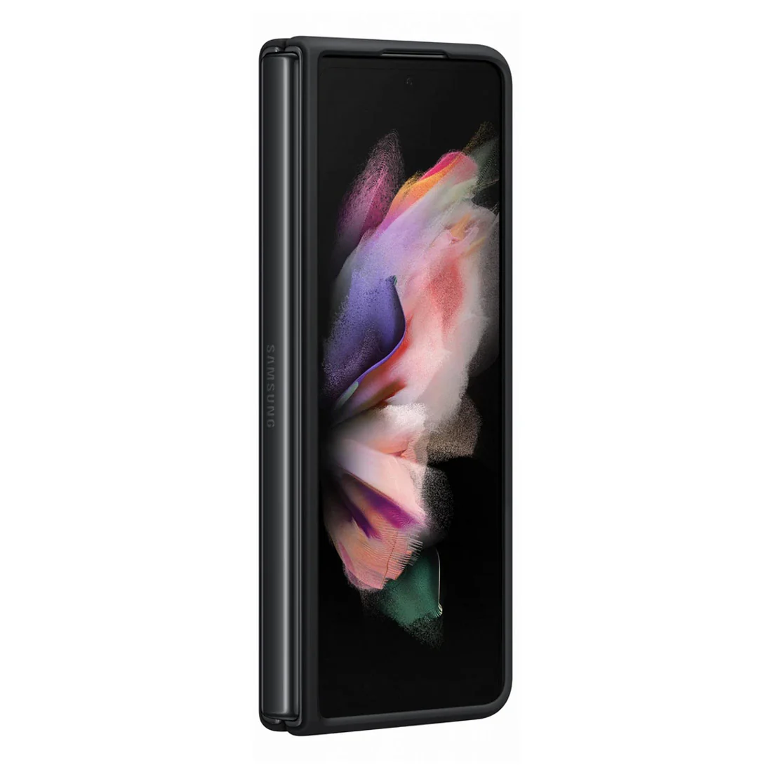 Samsung Galaxy Z Fold 3 Soft Silicone Case - Black - Image 3