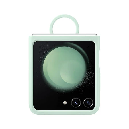 Samsung Ocean Green Silicone Case with Ring - For Samsung Galaxy Z Flip5