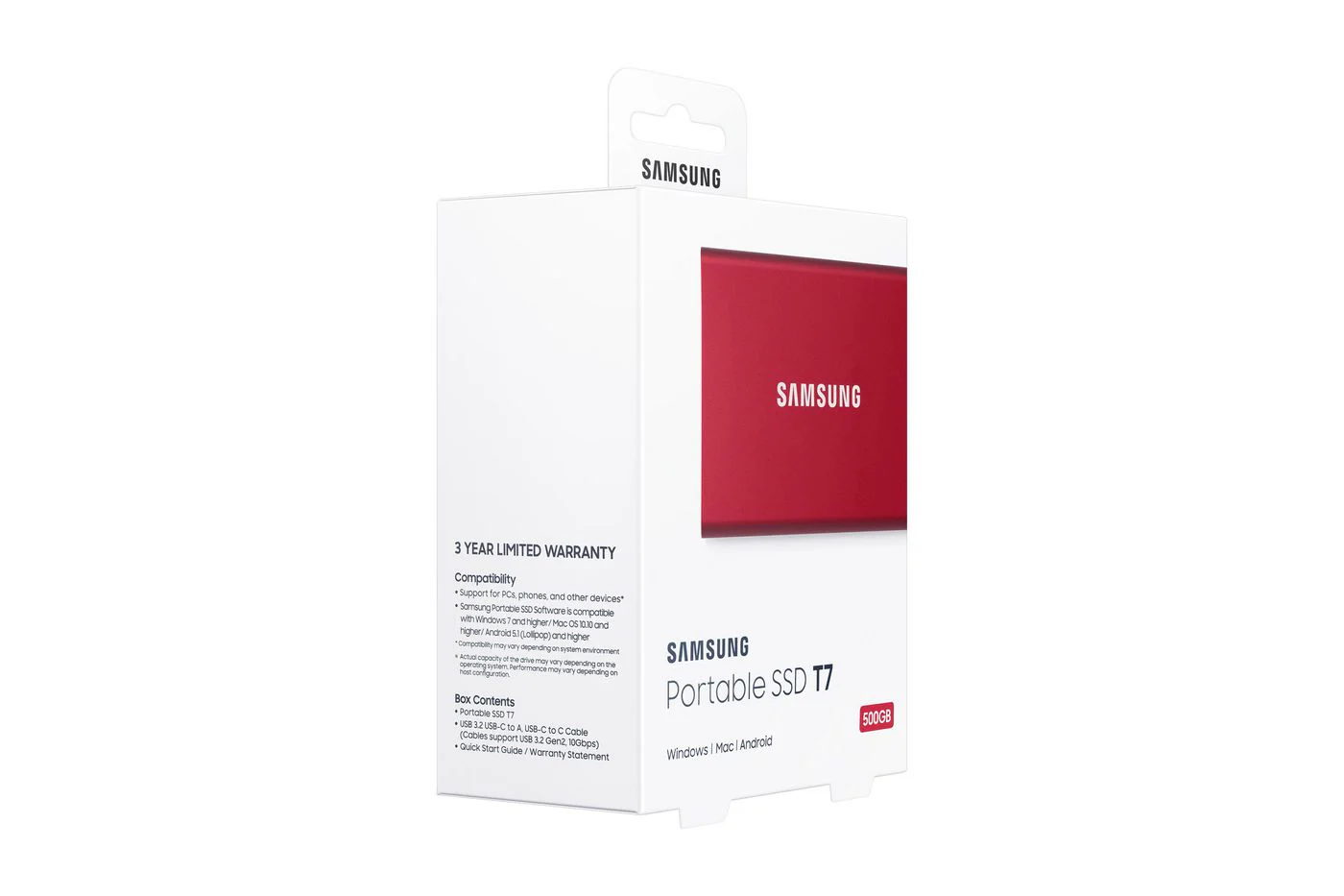 SAMSUNG T7 Portable External SSD - 500 GB, Red - Image 7
